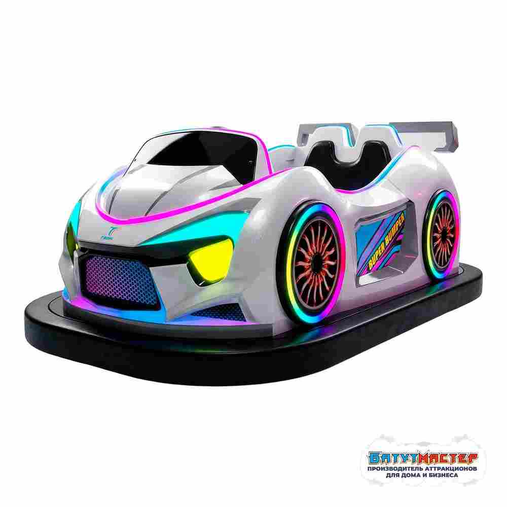 Бамперная электромашинка «ТурбоВспышка» для автодрома, LED-подсветка