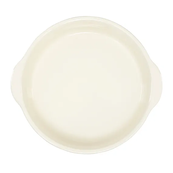 Блюдо для запекания birds of paradise, D27 см, кремовое