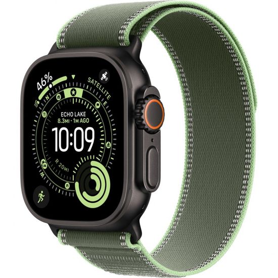 Умные часы Apple Watch Ultra 3 49 мм Black Titanium Trail Loop Зеленый