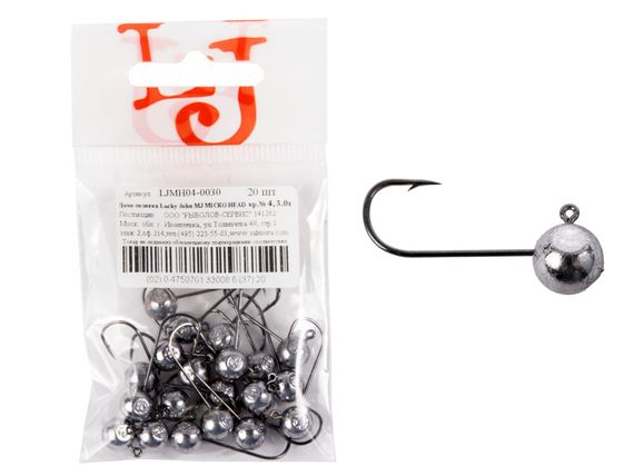 Джиг-головка Lucky John MJ MICRO HEAD кр.004 3.0г