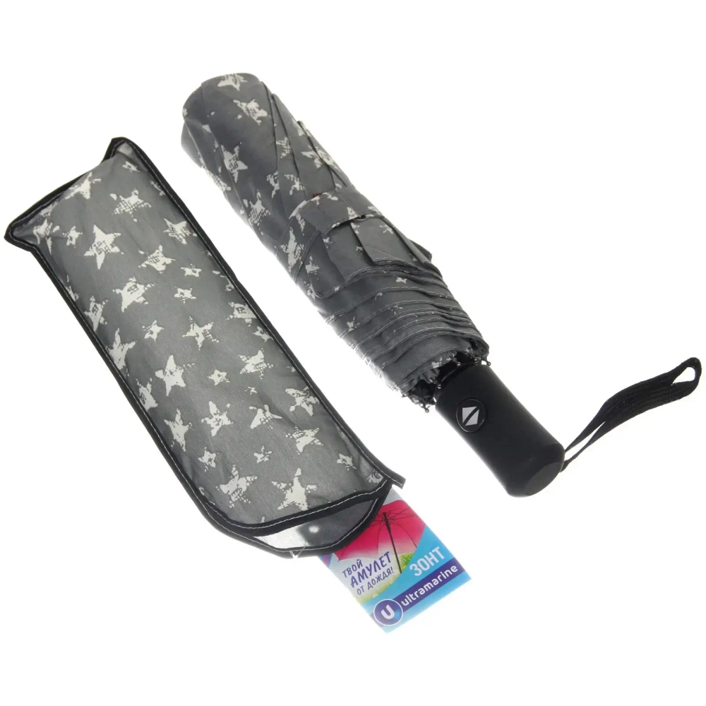 Зонт женский автомат «Ultramarine - Рейна», микс 4 цвета, 8 спиц, d-115см, длина в слож. виде 28см