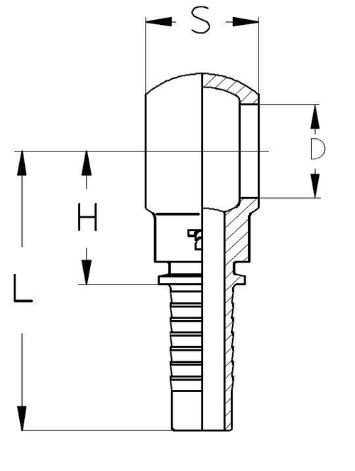 Фитинг DN 10 BANJO 1/4