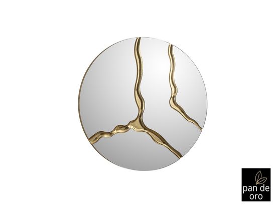Круглое зеркало Surcos D100 сусальное золото