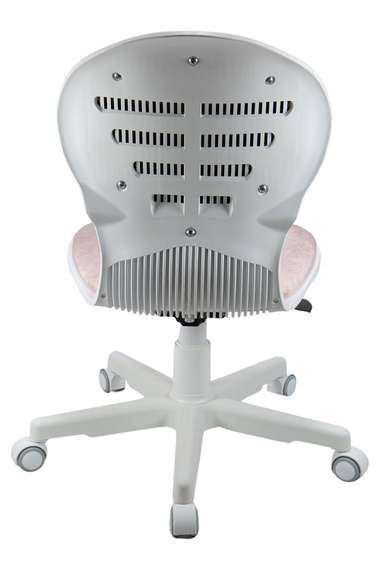 Кресло 1139 FW PL White велюр Bliss 08 розовый