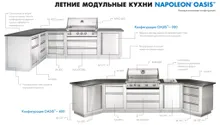 Тумба с выдвижным ящиком с корзиной для посуды и ящиком для столовых приборов, нержавеющая сталь, 90x61x61 см, Ontario, KuhniGrill