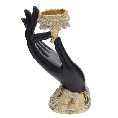 Фигурка декоративная Рука с подсвечником