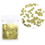 Конфетти «Грани» 15 г (6 мм), Золото
