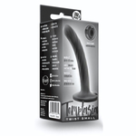 Черный анальный фаллоимитатор на присоске Twist Small - 11,4 см. (Цвет: черный)