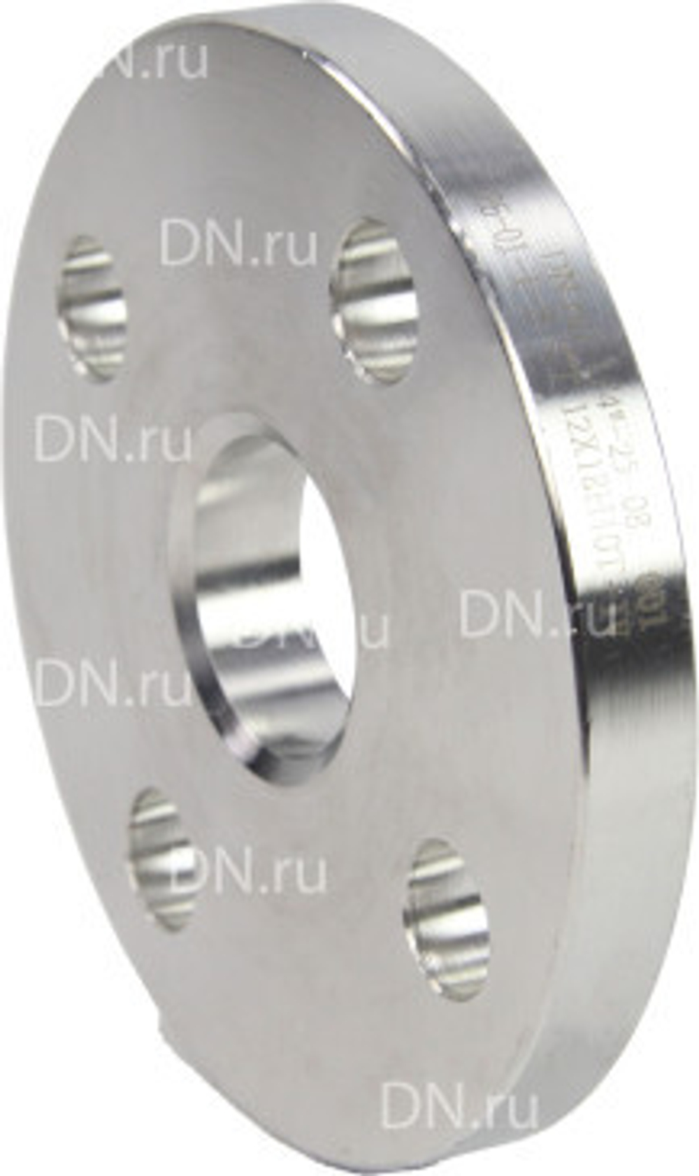 Flat flange Elephant pn16-01-1-b-12h18n10t, body material - stainless steel AISI 321