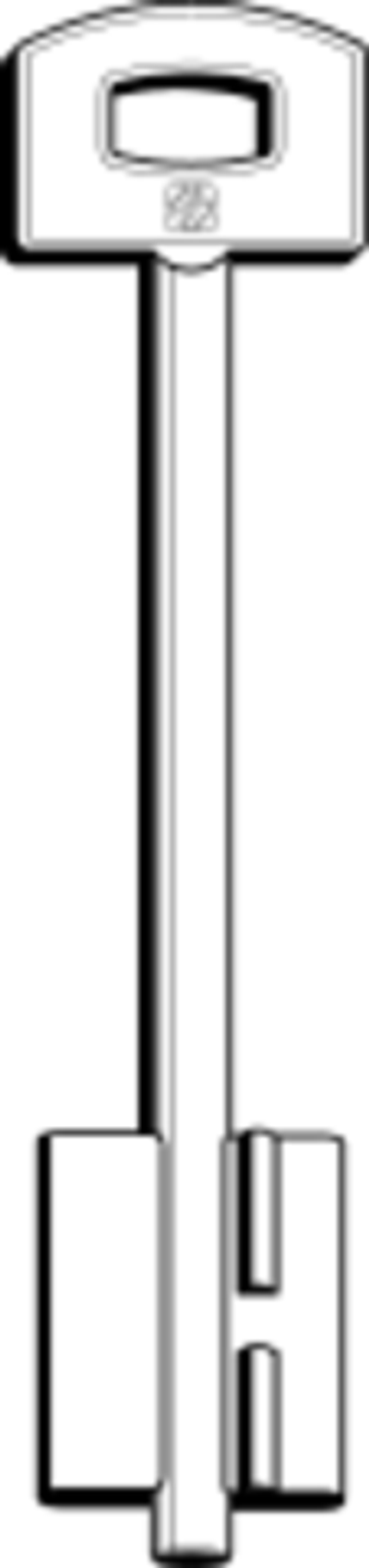 Заготовка сувальдного ключа 5SCM12 SILCA 13851