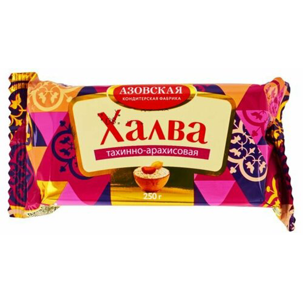 ШТУЧКА ХАЛВА АЗОВ АРАХИСОВАЯ 250Г 18ШТ