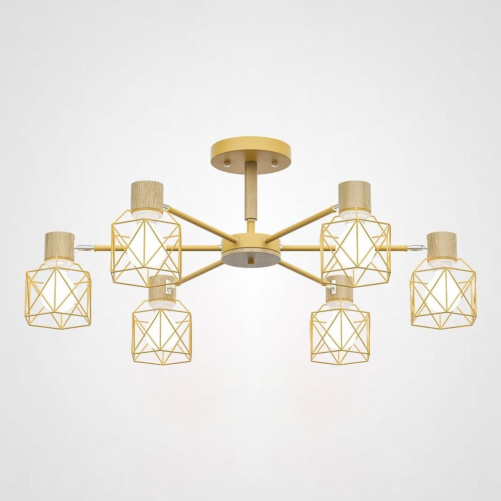 Потолочная Люстра Corf B3 Yellow 6 Lamps By Imperiumloft