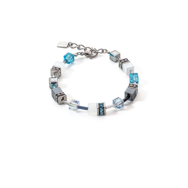 Браслет Coeur de Lion Aqua Monochrome 4012/30-2000 цвет голубой, серый