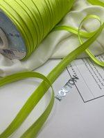 Косая бейка "Gamma" GK-12P 11 - 12 мм №125 ярко-салатовый