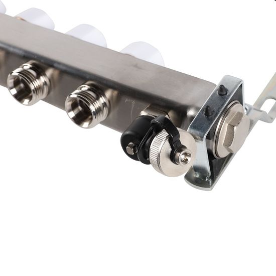 Коллектор Rommer 1"x3/4" на 8 контуров с запорными клапанами (нерж. сталь) RMS-3201-000008