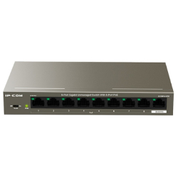 Коммутатор IP-COM G1109P-8-102W Коммутатор PoE неуправляемый 9-Ports 10 / 100 / 1000 Base-T / 8-Ports PoE (PoE бюджет 92W)