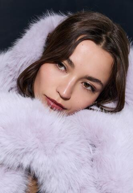 STRADIVARIUS Шуба из искусственного меха, сиреневый