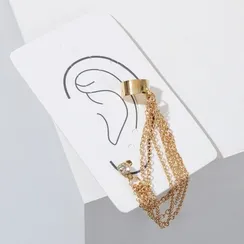 Серьга "Каффа" восемь цепочек, цвет золото