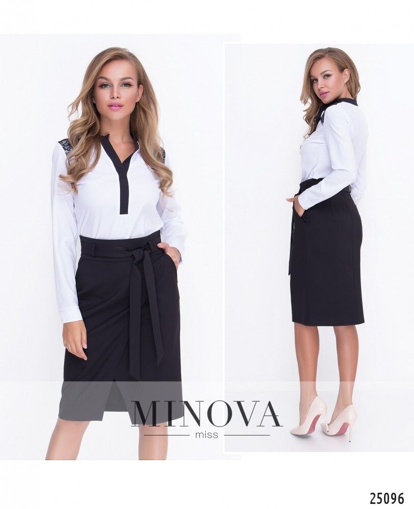 Юбка 1108-черный Minova
