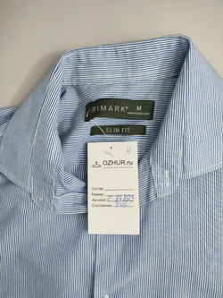 Рубашка Primark в мелкую полоску 48 размер