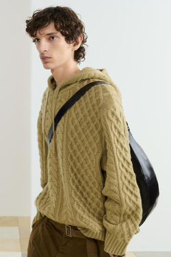 ZARA ТРИКОТАЖНЫЙ ДЖЕМПЕР СВОБОДНОГО КРОЯ ИЗ ШЕРСТИ, СВЕТЛО-ЗЕЛЕНЫЙ