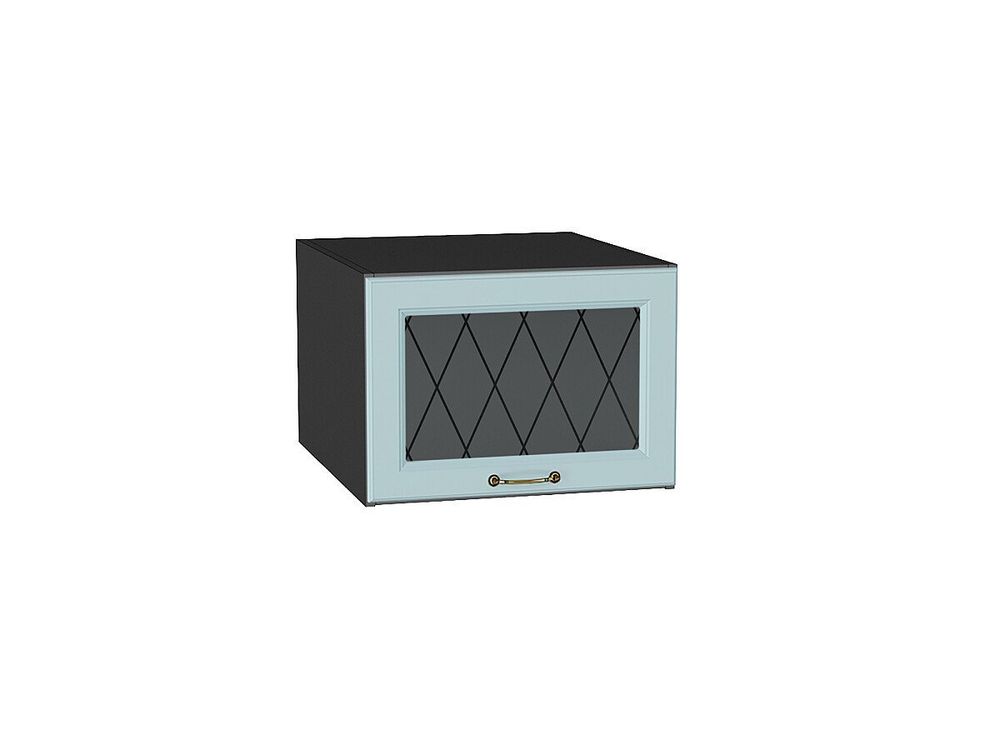 Шкаф верхний горизонтальный остекленный глубокий Ницца