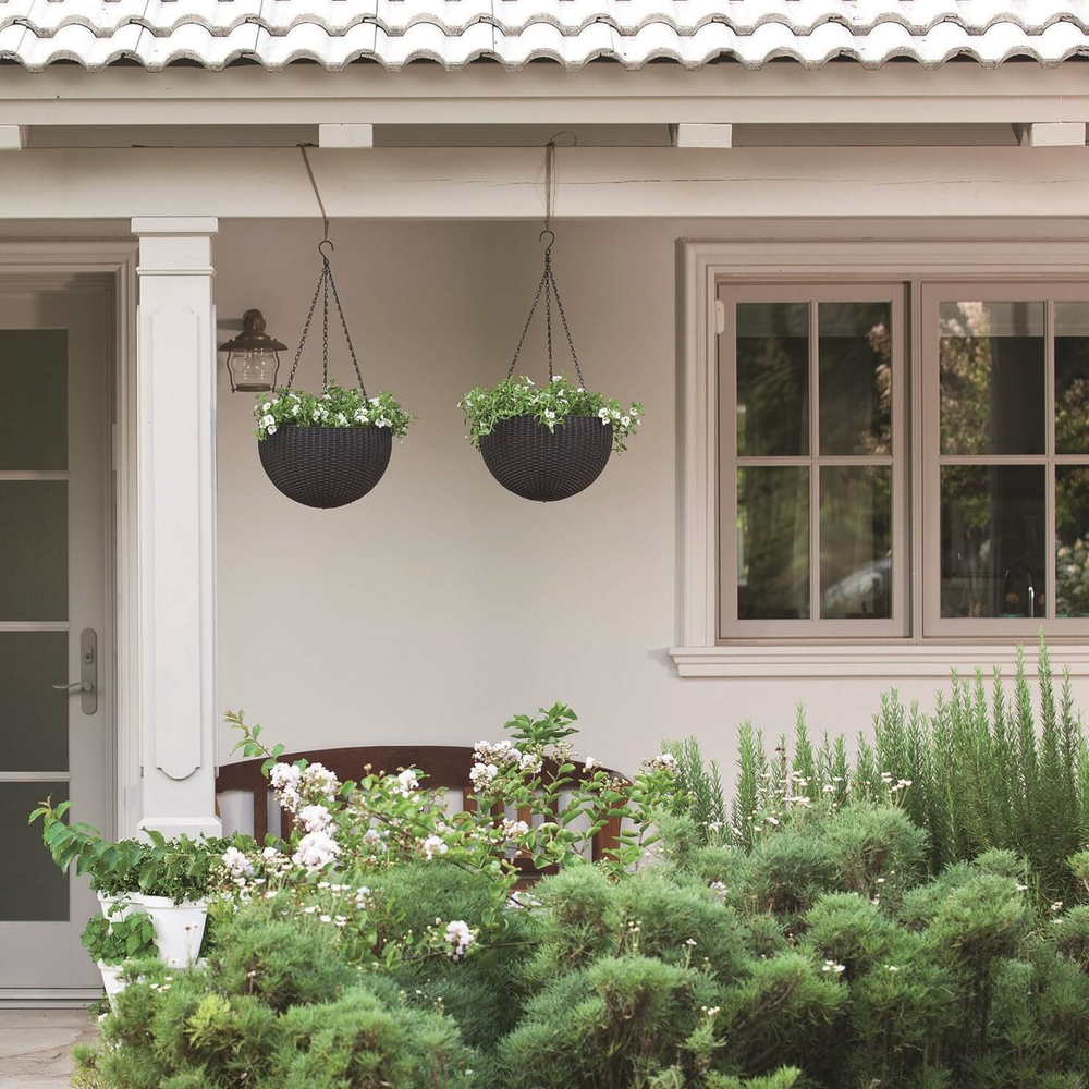 Подвесное кашпо под роттанг