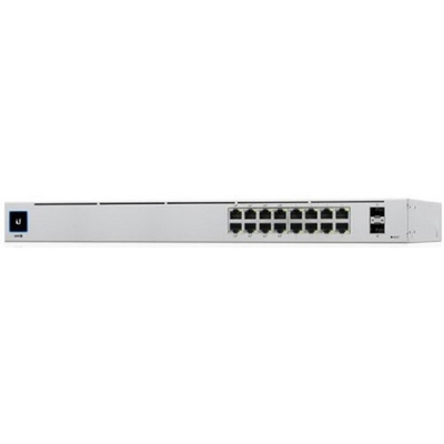 UBIQUITI USW-16-POE PoE-коммутатор в стойку, 16х 1G RJ45, 2х SFP, раздача 42 Вт