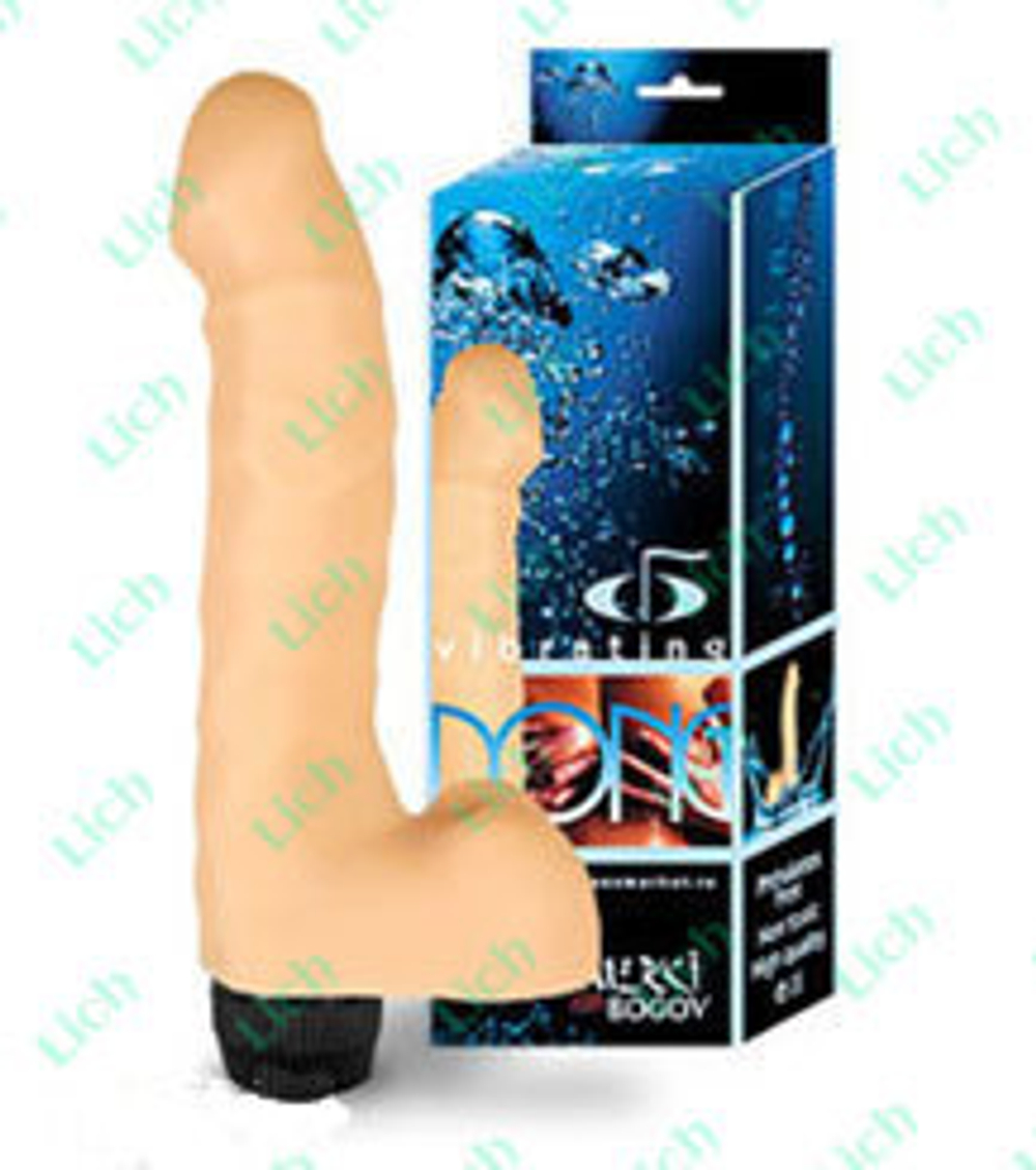 Силиконовый реалистичный вибратор №17