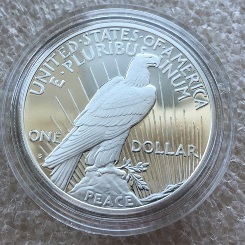 1 доллар Мирный Peace 2023 г двор S