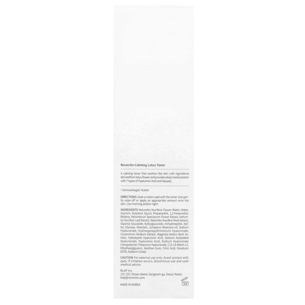 Rovectin, Успокаивающий тоник с лотосом, 200 мл (6,76 жидк. унц.)
