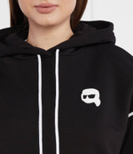 Худи ikonik 2.0 hoodie Karl Lagerfeld - черный(235W1816)