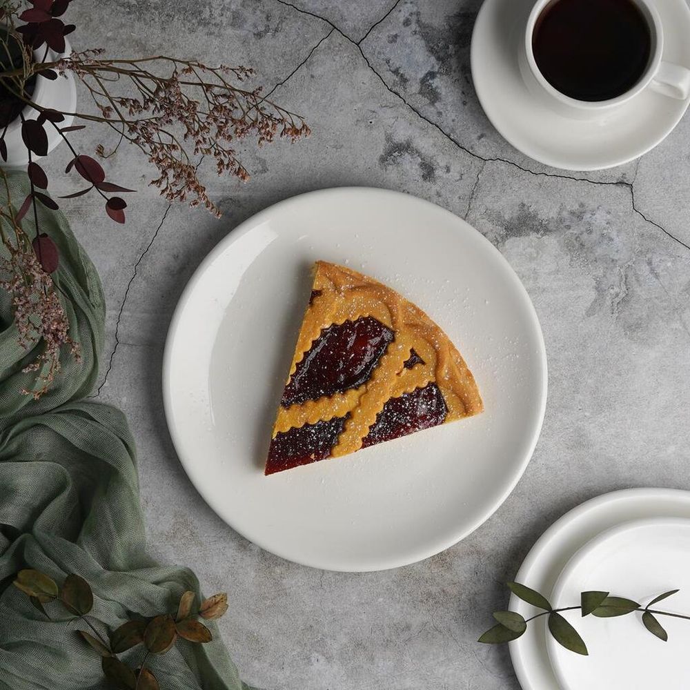 Тарелка d 21 см без борта белая фарфор P.L. Proff Cuisine [12]