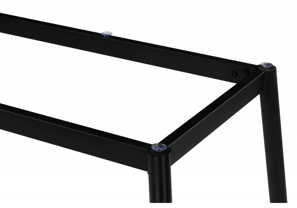 Керамический стол Woodville Rion 120 серый мрамор, черный, ножки черные