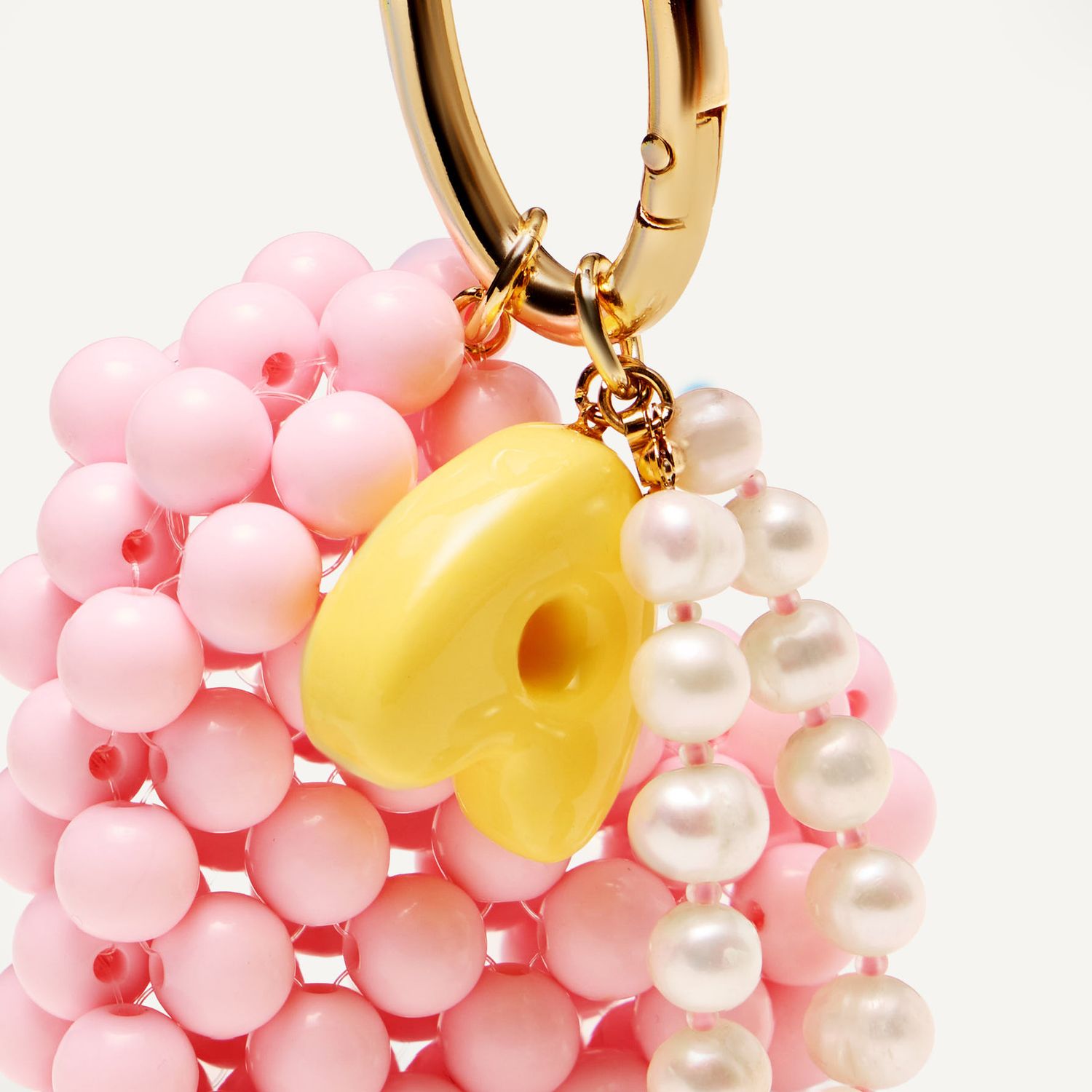 Брелок My Heart ABC Charm - Pink & Yellow
