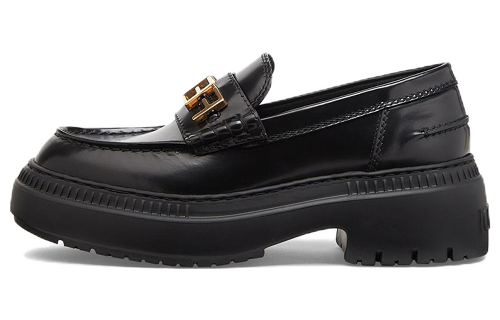 FENDI Logo-lettered Chunky-sole Loafers