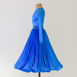 синее платье для танцев