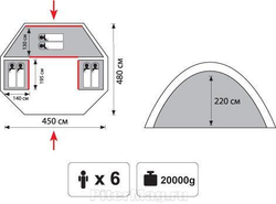 Палатка Tramp Oligarh 6