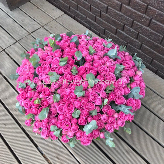 201 Пионовидная Мисти баблс в корзине