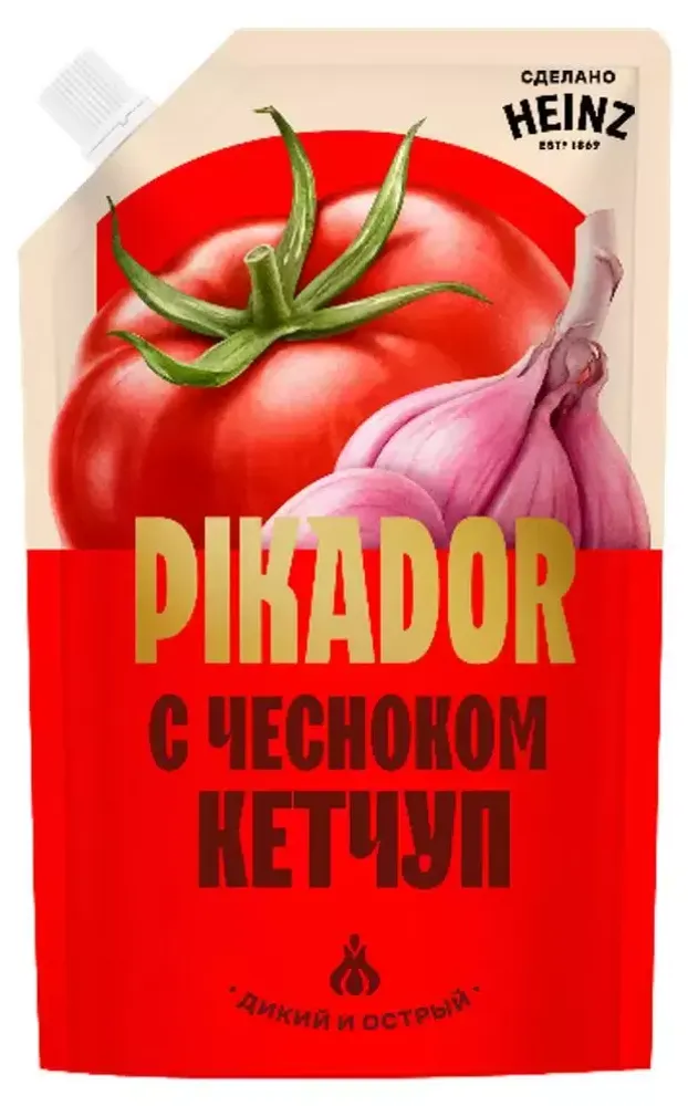 Кетчуп Pikador с чесноком 300г Хайнц