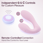 Розовый вибратор 12,5см в трусики с пультом ДУ Selove DuoFlex Flexible Wearable Vibrator Pink