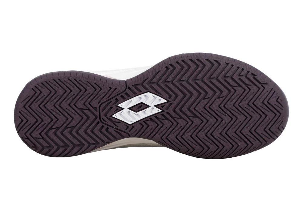 Женские Кроссовки теннисные Lotto Raptor Hyperpulse 300 Clay - all white/hushed violet