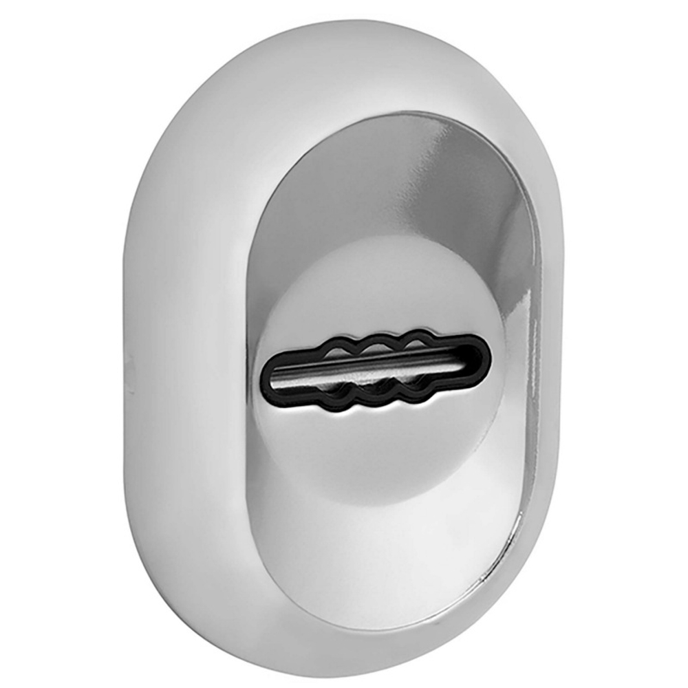 Накладка сувальдная ESC.S-auto./CRE/OV.13 (ESC-13S) с автомат. шторками CP хром