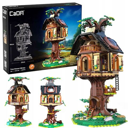 Конструктор CaDa Tree House Library - Сборная модель Библиотека 1808 элементов - Када C66013W