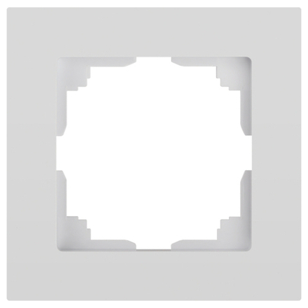 Рамка для розеток и выключателей Intro Accent 6-501-01 на 1 пост, СУ, белый