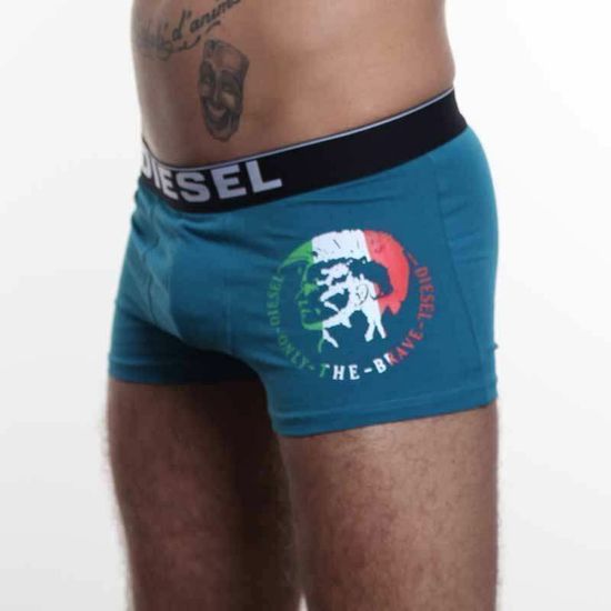 Мужские трусы боксеры синие Diesel DIS0101