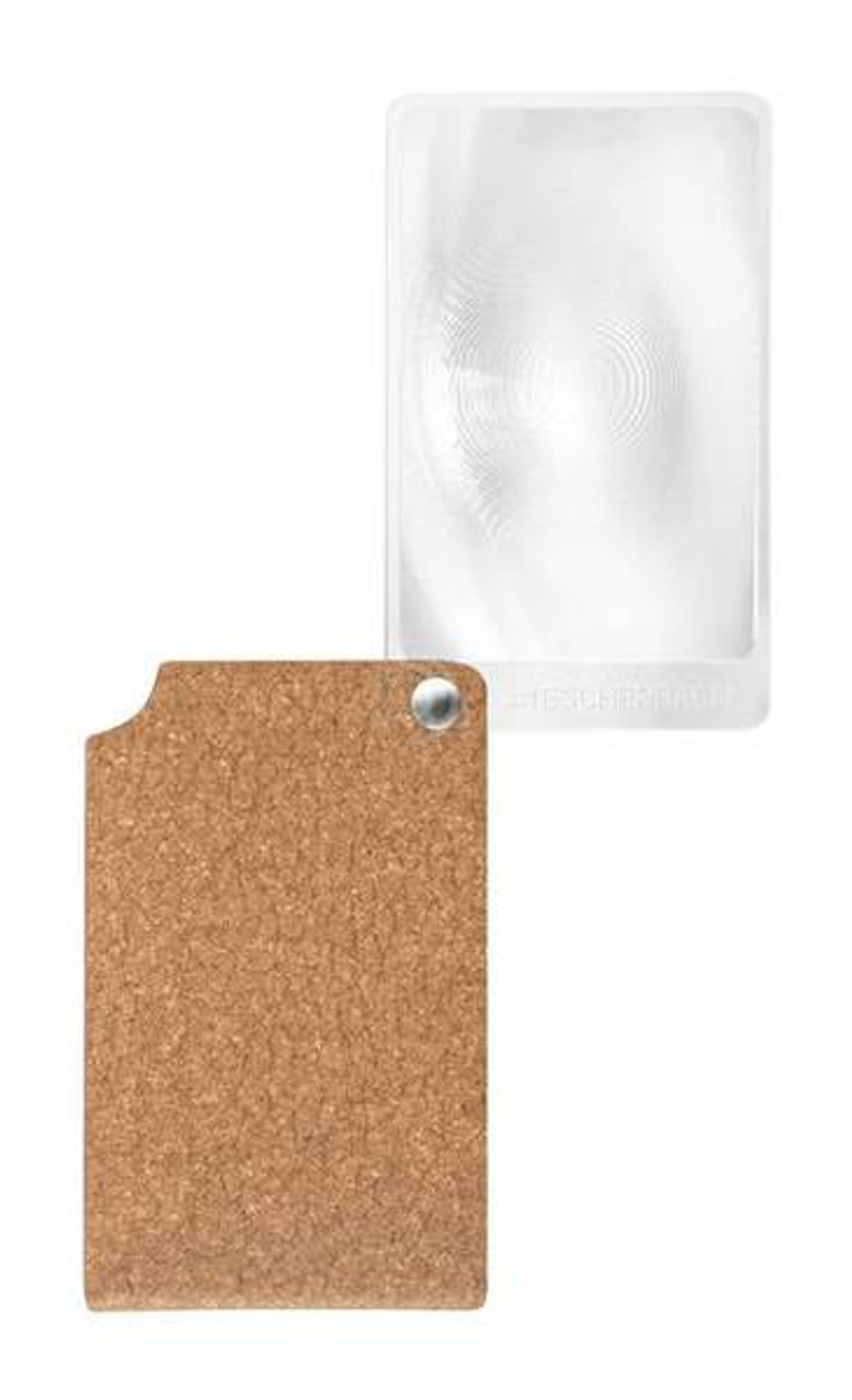 Лупа складная асферическая Eschenbach VisoPocket 2,5x, 74x48 мм, коричневый чехол (прямоугольный)