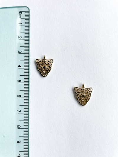 0543-1 Подвеска "Гепард" 10мм позолота