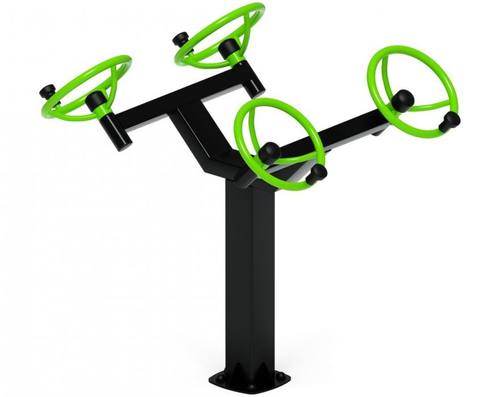 Уличный тренажёр Рули СТ 102 (положение сидя)