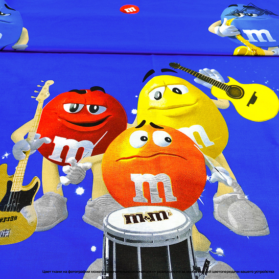 Поплин &quot;Шоколадные музыканты&quot; | ш.220 см | 115 г/м² | хлопок-100%